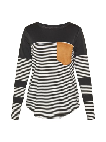 usha BLUE LABEL Women Blouse in black white