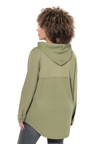 Ulla Popken Sweatjacke in teichgrün