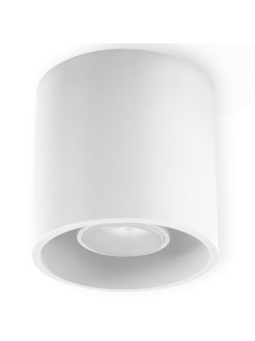 Nice Lamps Deckenleuchte RODA in Weiß aluminium rundes Plafond Downlight 1XGu10 NICE LAMPS