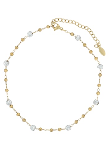 Adeliás Damen Anhänger aus Edelstahl mit Perle in gold