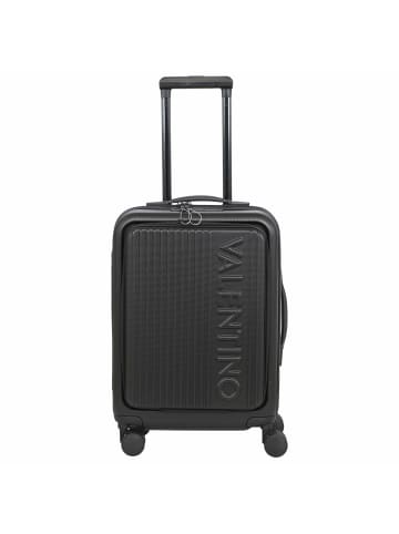 Valentino Bags Explorer Carry On - 4-Rollen-Kabinentrolley mit Getränkehalter 53 cm USB in schwarz