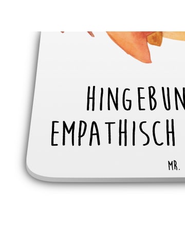 Mr. & Mrs. Panda Untersetzer für Gläser Sternzeichen Krebs mit S... in Weiß