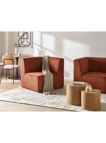 Beliani Sofaelement LEMVIG in Braun - (W) 83 x (H) 78 x (L) 83 cm linksseitig