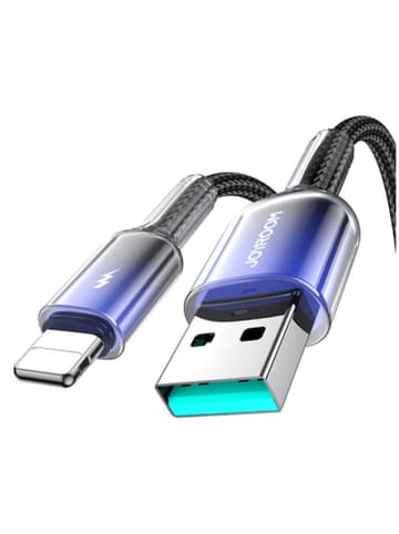Joyroom Joyroom S A42 Crystal Clear Serie 3A USB-A Lightning Kabel 1