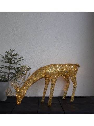 STAR Trading LED Rentier 'Sequini', gold, outdoor in Silber