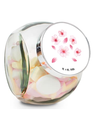 Mr. & Mrs. Panda Bonboniere Kirschlüten Meer ohne Spruch in Weiß