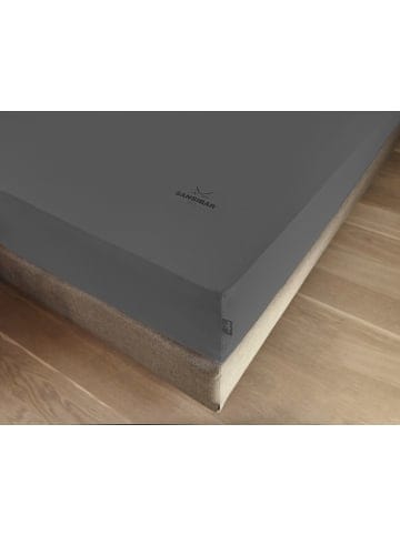 Sansibar Topper-Spannbettlaken in Anthrazit