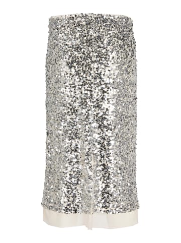 JJXX Paillettenrock langer Partyrock Jxzola in silver