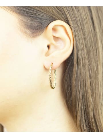 Vanlere Creolen aus 375 Gelbgold