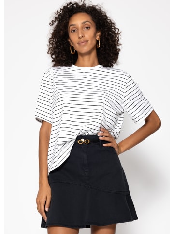 SASSYCLASSY Gestreiftes T-Shirt in Offwhite