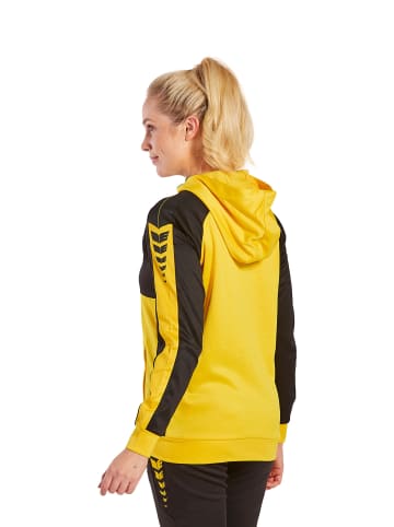 erima Damen Six Wings Trainingsjacke mit Kapuze in gelb/schwarz