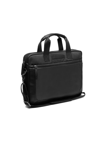 The Chesterfield Brand C40.4000 Leather Laptop Bag Nylon Wax Pull Up Narvik black
