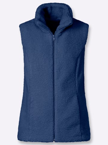 WITT WEIDEN Fellimitat-Weste in jeansblau