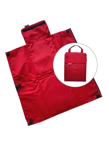 COFI 1453 Wickelquick Tragbare Wickelunterlage – Wickeltasche mit Abrollschutz & Seitentaschen in Rot