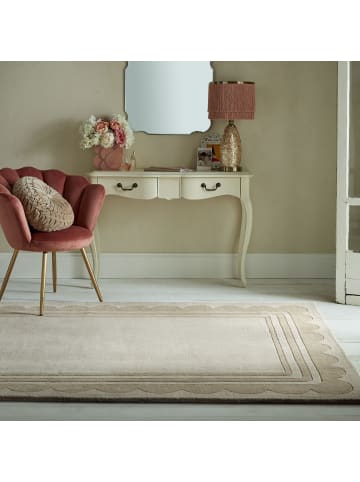 KADIMA DESIGN Eleganter handgetufteter Wollteppich in Naturtönen