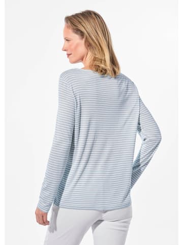 GOLDNER Blusenshirt mit Mustermix in graugrün / gemustert