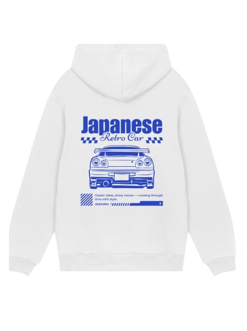 F4NT4STIC Hoodie Retro Car Japanese Streetstyle in off-white