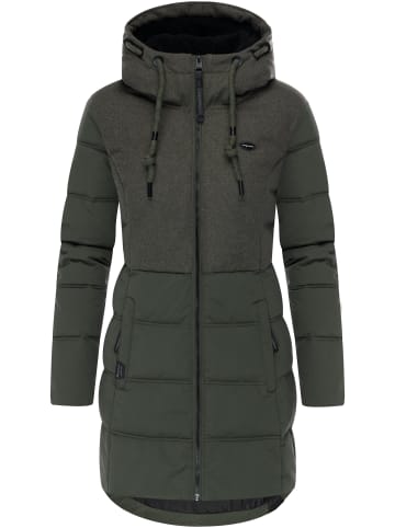 ragwear Winterjacke Ashani Block Intl. in Dark Olive25