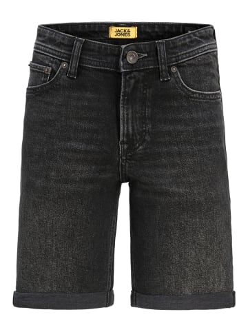 JACK & JONES Junior Jeans-Shorts 5-Pocket Regular Fit Jjirick in black denim