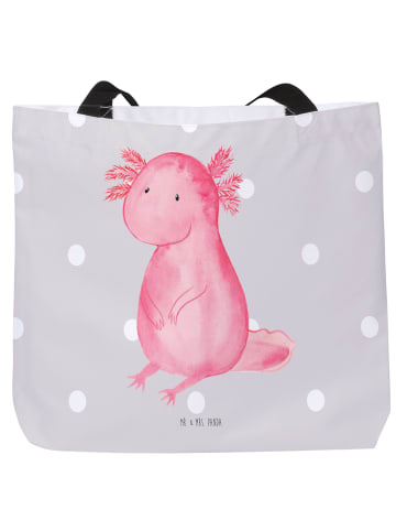 Mr. & Mrs. Panda Shopper Axolotl Niedlich ohne Spruch in Grau Pastell