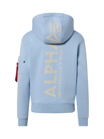 Alpha Industries Kapuzenpullover in hellblau - 0003