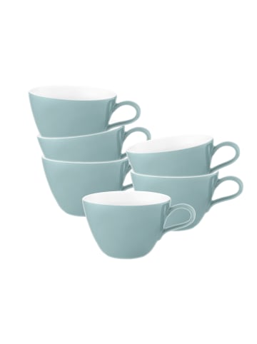 Seltmann Weiden 6er Set Milchkaffeetassen Life Fashion 370 ml in Green Chic