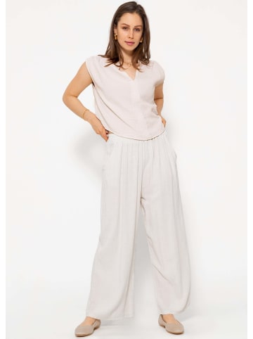 SASSYCLASSY Musselin Shirt in Hellbeige