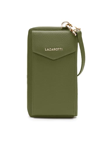 Lazarotti Bologna Leather Handytasche Leder 11 cm in olive