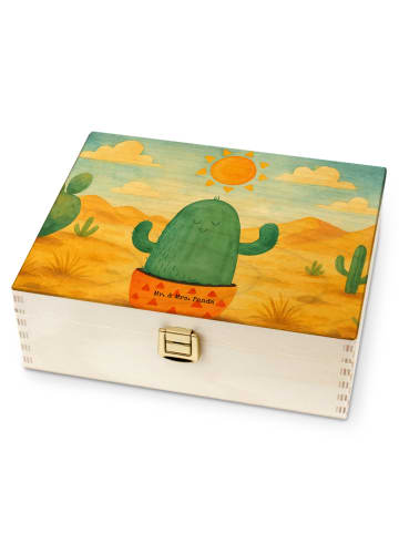 Mr. & Mrs. Panda Teekasten Kaktus Sonne Design ohne Spruch in Weiß