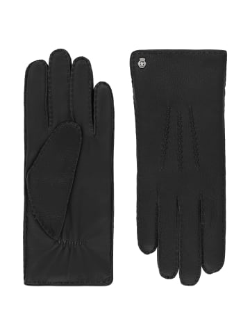 Roeckl Hirschleder-Handschuh mit Kaschmirfutter in Black
