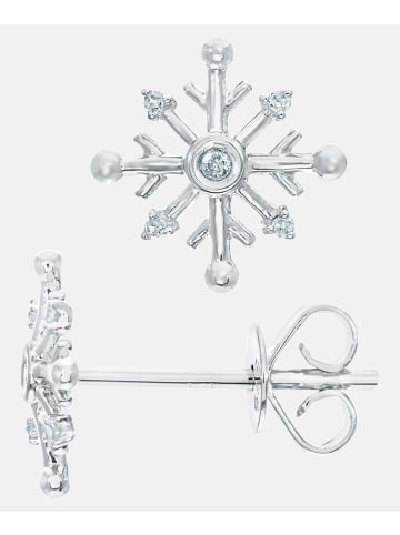 Diamant L'éternel Ohrstecker aus 375 Weißgold mit Diamant