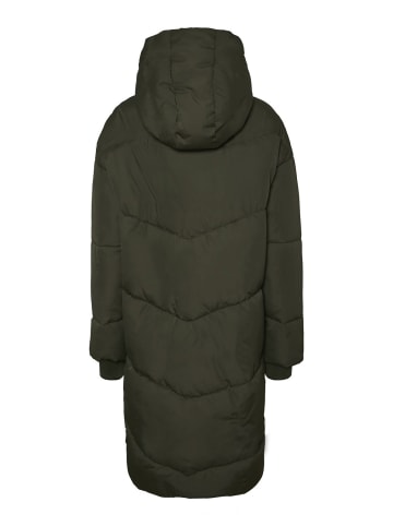 Noisy may Lange Wattierte Winterjacke NMTALLY Kapuzen Oversized Parka in Grün