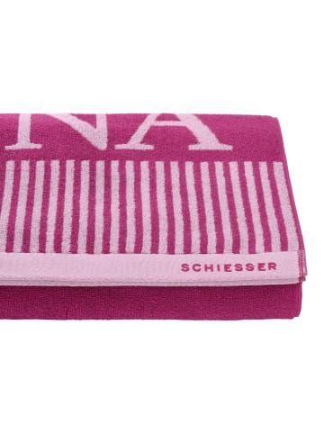 Schiesser Saunatuch Rom in Fuchsia