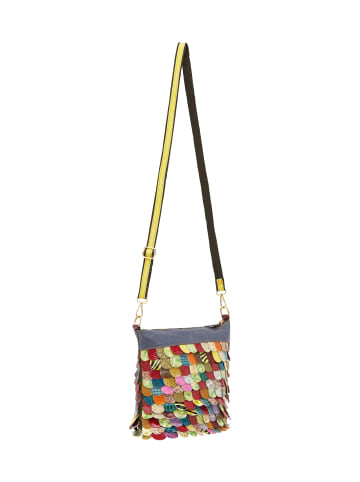 IZIA Women Messenger Bag in Dark Red Multicolor