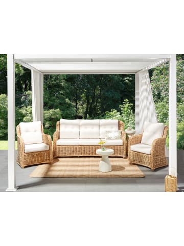 Beliani 3-tlg Sitzgruppe ALESSANO in /Weiß