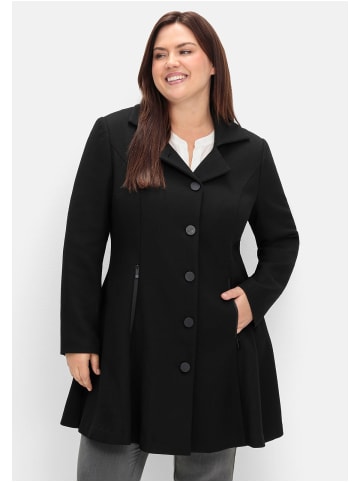 sheego Mantel in schwarz