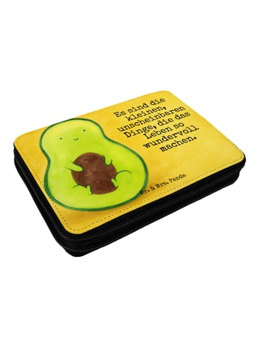 Mr. & Mrs. Panda Bleistiftetui Avocado Kern Design mit Spruch in Weiß