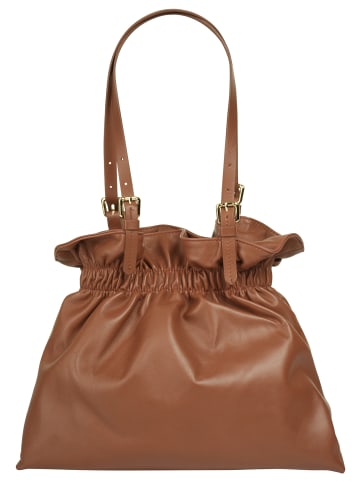 Samantha Look Shopper echt Leder in cognac