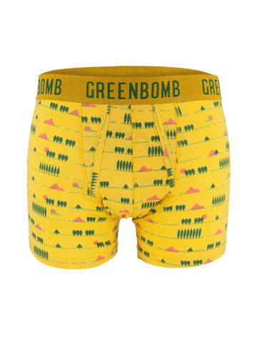 GreenBomb Trunk Nature Triangles in Gelb