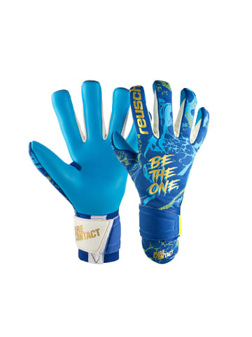 Reusch Torwarthandschuhe Pure Contact Aqua in 4433 true blue / gold / aqua b