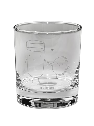 Mr. & Mrs. Panda Longdrinkglas Milch Keks ohne Spruch in Transparent