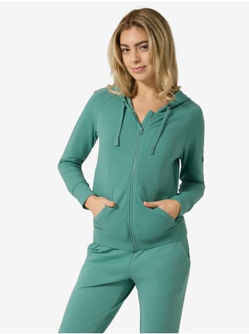 super.natural Merino Hoodie EVERYDAY ZIP in Petrol