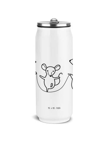 Mr. & Mrs. Panda Sport Trinkflasche Igel Seilhüpfen ohne Spruch in Weiß