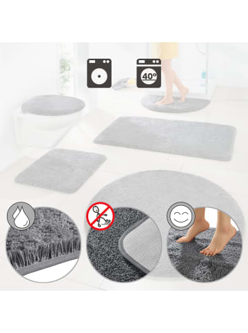 Erwin Müller Duschvorlage halbrund Rhodos in anthrazit