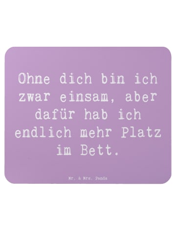 Mr. & Mrs. Panda Maus Pad Spruch Liebeskummer Platz im Bett mit ... in Lavendeltraum
