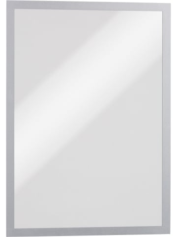 Durable Magnetrahmen Duraframe selbstklebend A3 metallic silber Packung mit 6 Stück