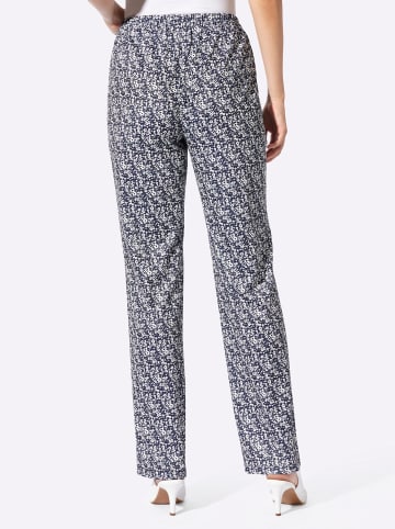 WITT WEIDEN Jersey-Hose in marine-millefleurs