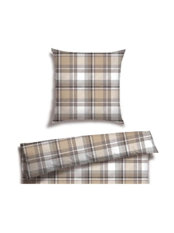 Schiesser Feinbiber Bettwäscheset Metor – 2-teilig in Taupe