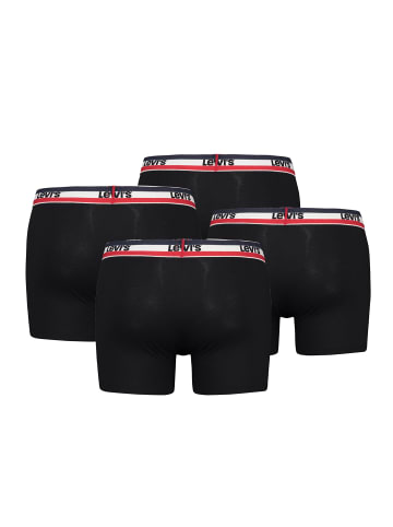 Levi´s Boxershorts MEN SPRTSWR LOGO BOXER BRIEF ORGANIC CO 4er Pack in Black