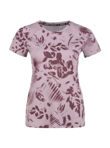 Under Armour Laufshirt Iso-Chill 200 Print in altrosa / weinrot